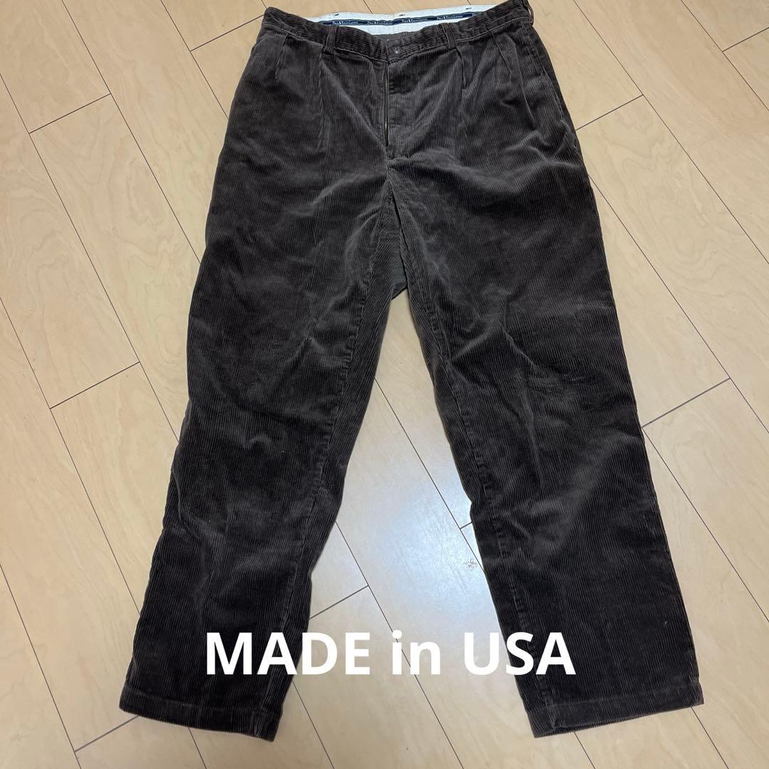 90s USA製 ラルフローレン コーデュロイANDREW PANT 36×32