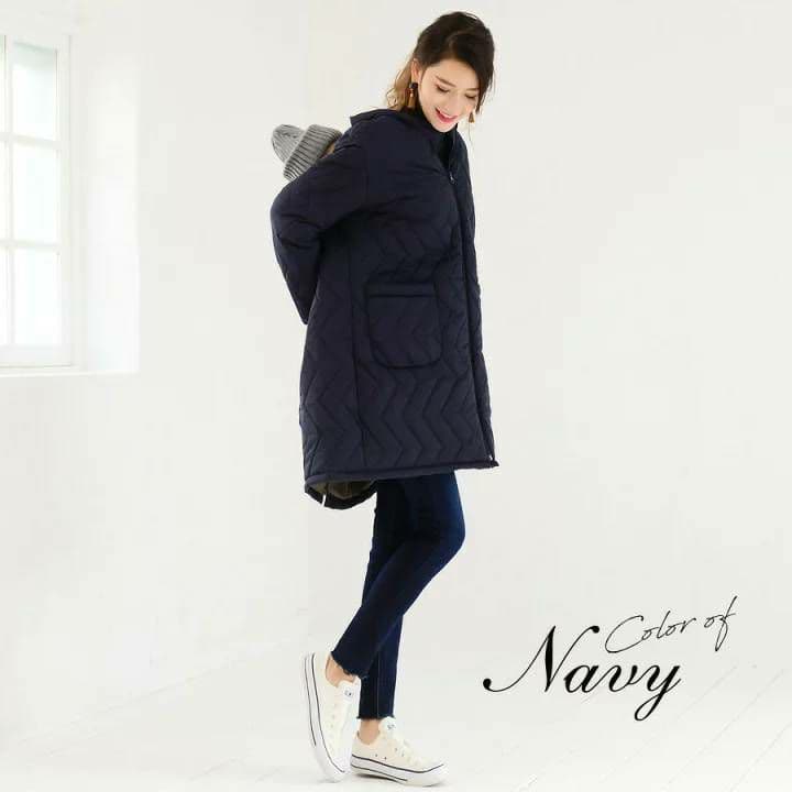 Milk tea　ママコート　キルティング　マタニティ　ダッカー　抱っこ　おんぶ