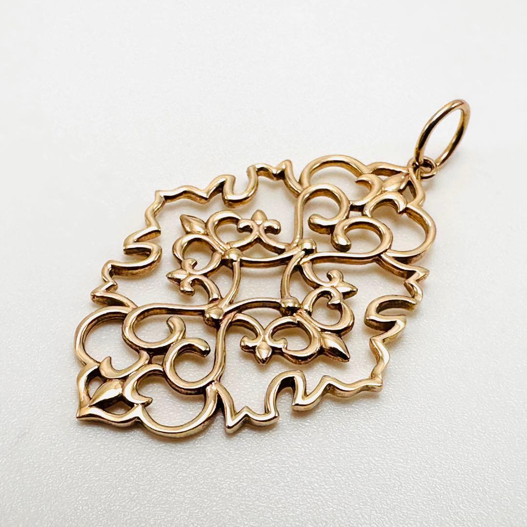 ぷぅ様　agete k10 透かし　ペンダント　チャーム　ジャスミン　PG