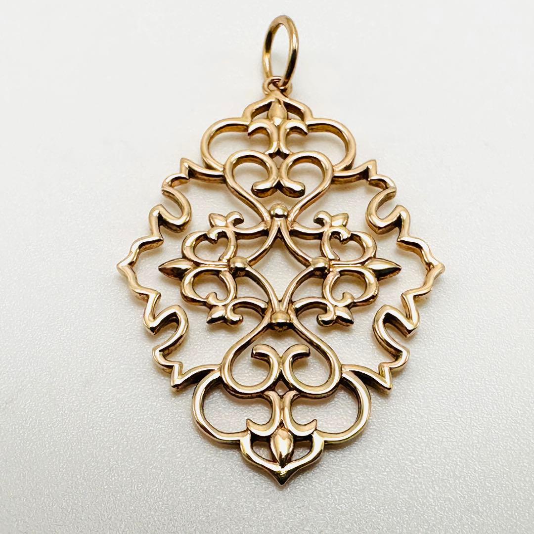 ぷぅ様　agete k10 透かし　ペンダント　チャーム　ジャスミン　PG