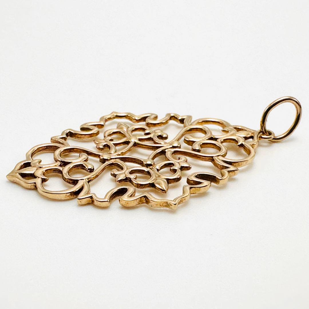 ぷぅ様　agete k10 透かし　ペンダント　チャーム　ジャスミン　PG