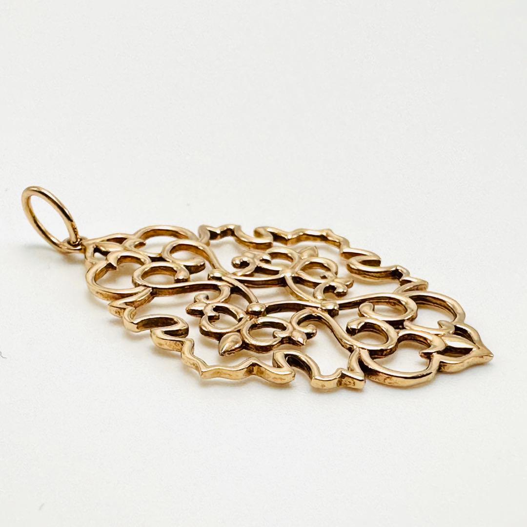 ぷぅ様　agete k10 透かし　ペンダント　チャーム　ジャスミン　PG