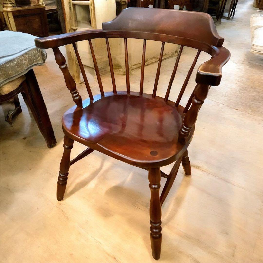 松本民芸家具　キャプテンチェア　アームチェア　ダイニングチェア　椅子