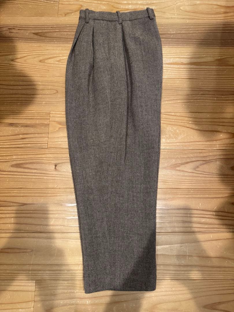 HED MAYNER スラックス　ベージュヘリンボーン