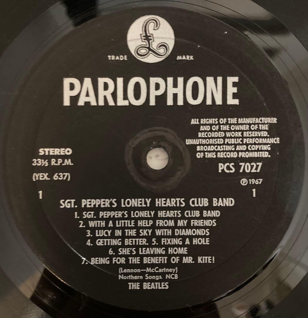 稀少ノルウェーオリジナルSgtサージェントBeatlesビートルズレコード