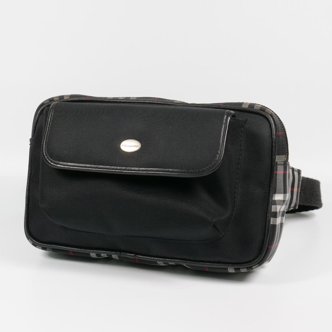 希少上品✨バーバリー ウエストバッグ ノバチェック キャンバス