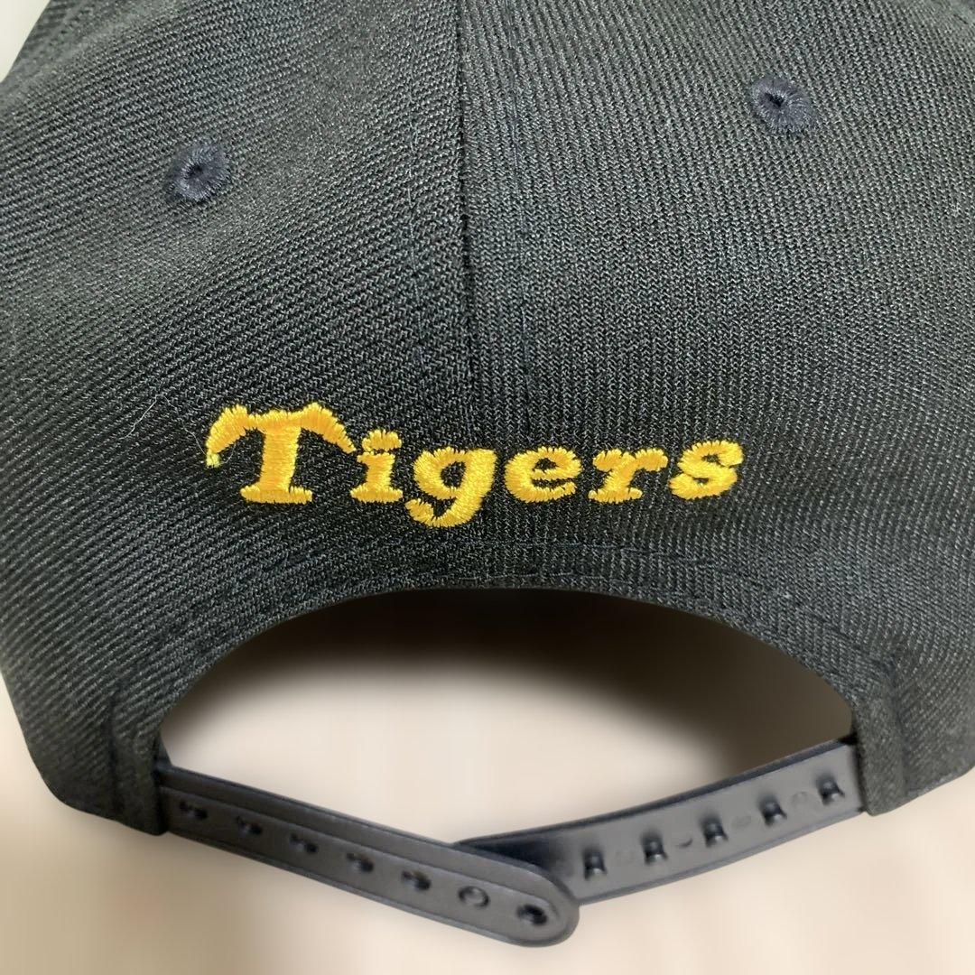 New Era ニューエラ 虎刺繍キャップ 虎文字 黒 阪神タイガース