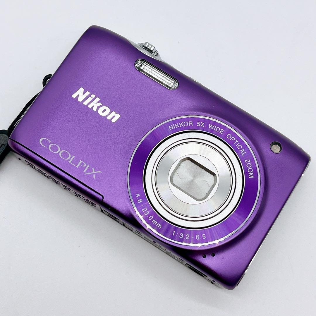 【極美品】NIKON COOLPIX S3100 箱アリ パープル オールド