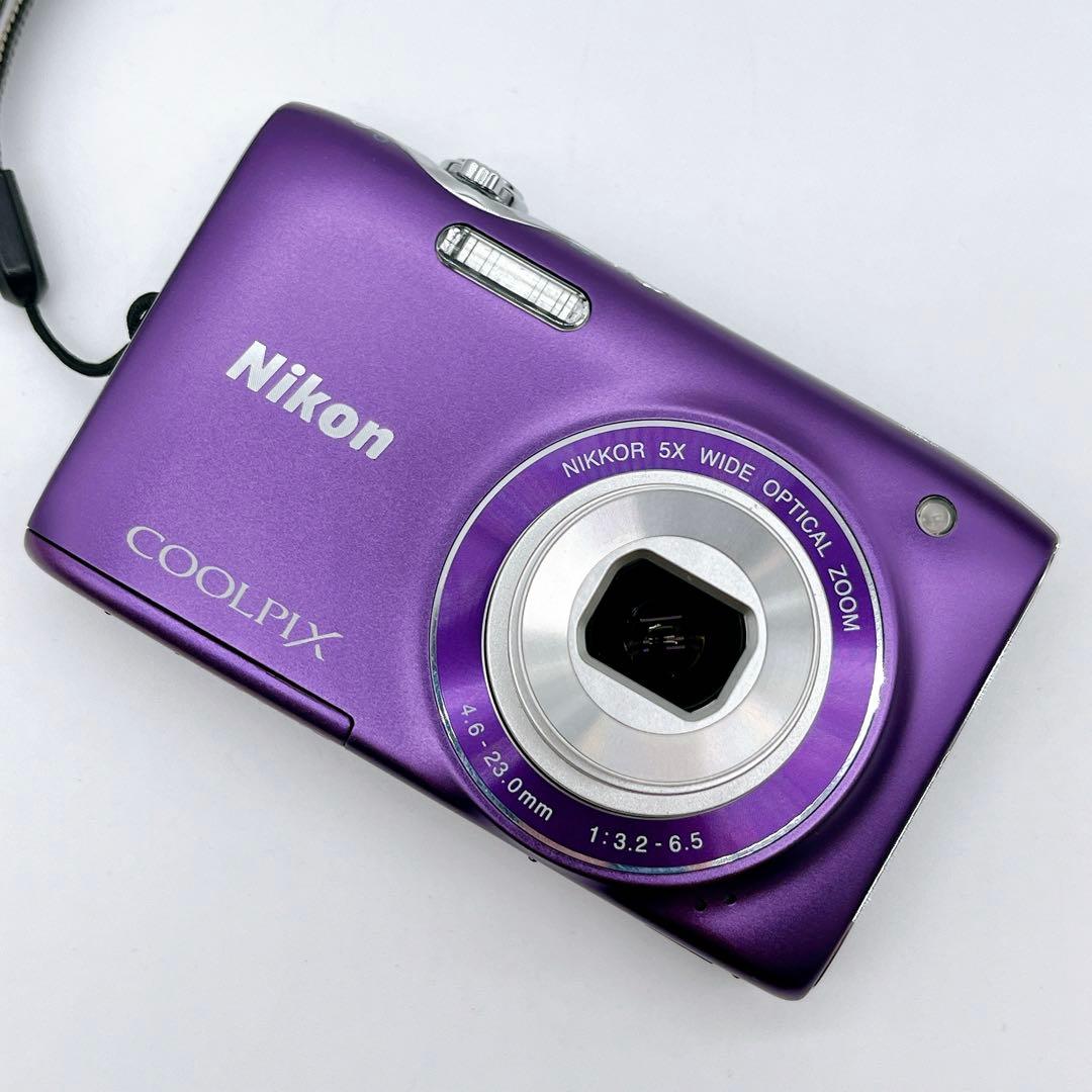 【極美品】NIKON COOLPIX S3100 箱アリ パープル オールド