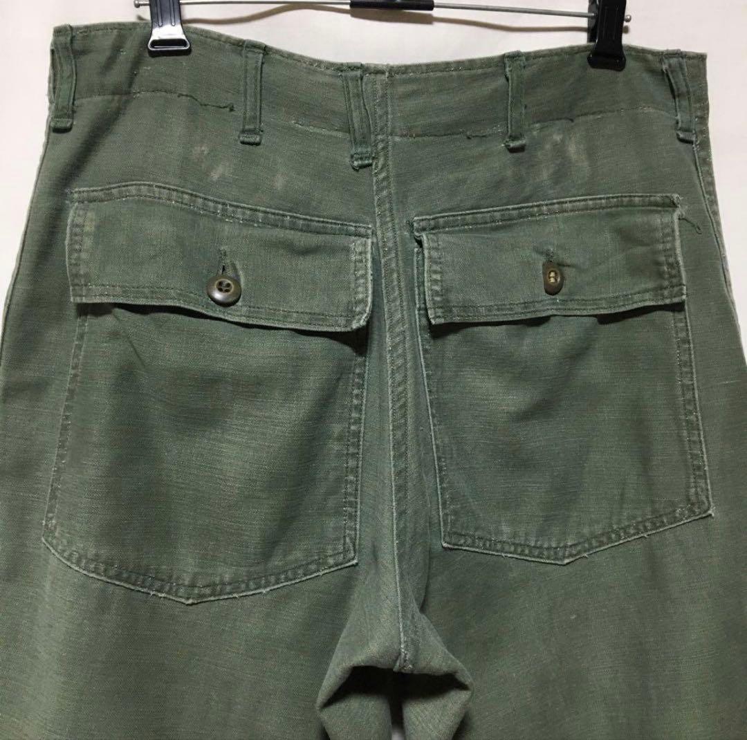 60s ベイカーパンツ ボタンフライ us army