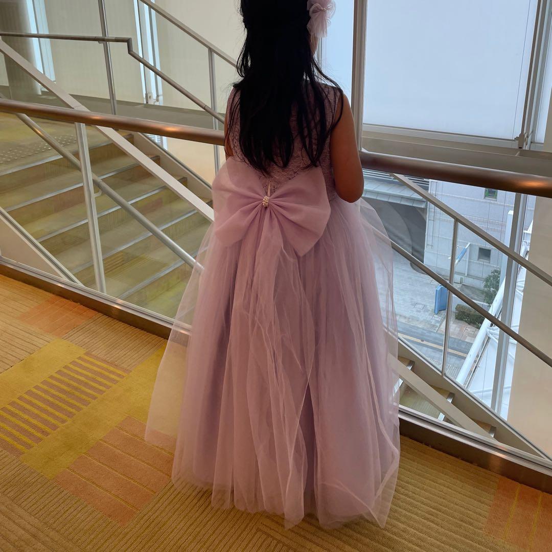 あいこ　ドレスコ　バイオレットケミカルレースロングドレス　140