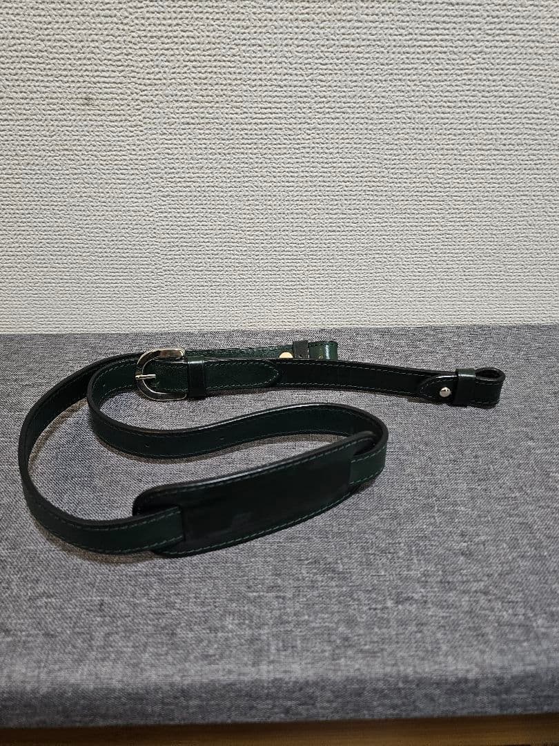 万双 双鞣和地 本革ボストンバッグ　ダークグリーン