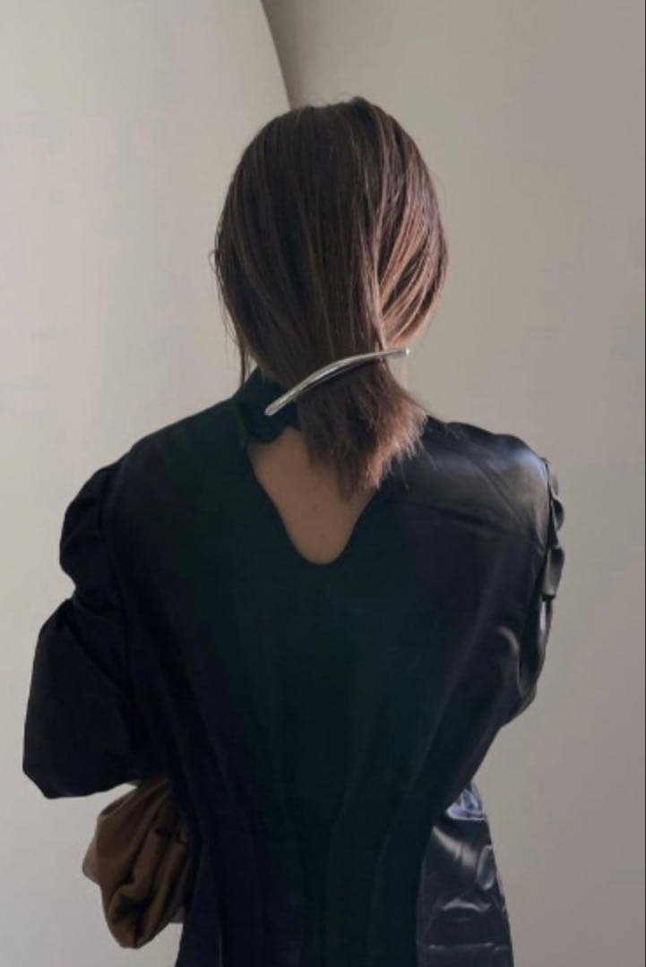 【AMERI】GATHER SLEEVE WAIST TUCK DRESS