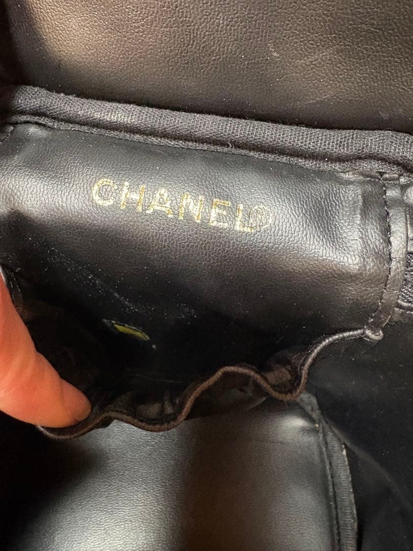 CHANELバニティ　ブラック