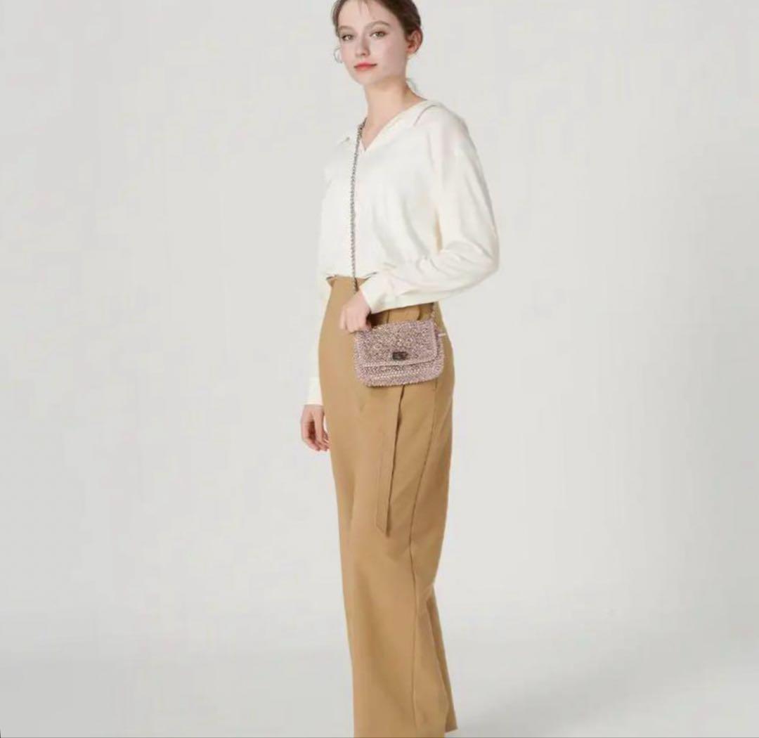 美品 アンテプリマ ルッケット ワイヤーバッグ　パウダリーピンクシルバー