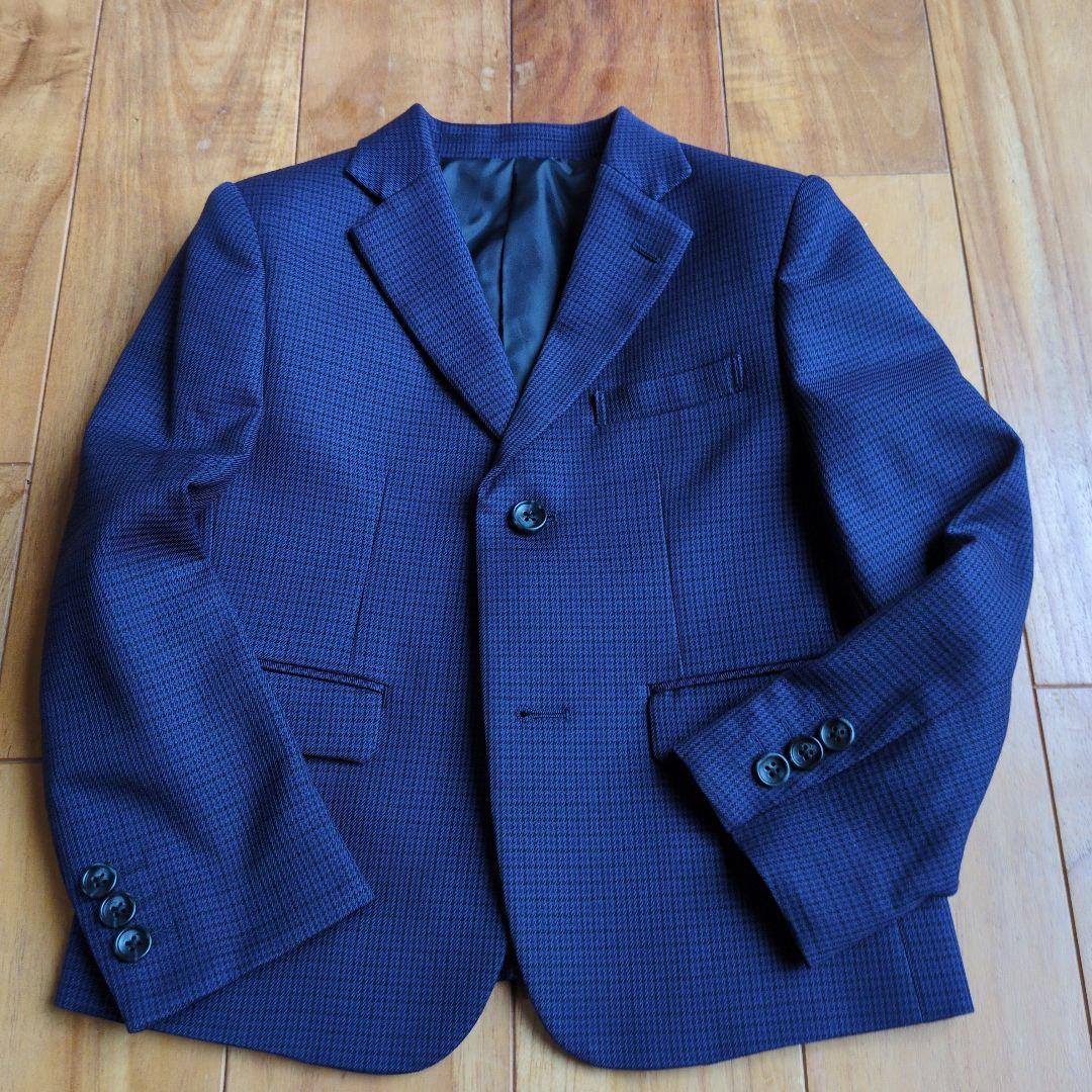 petit mainネイビー チェック柄 スーツ 5点セット