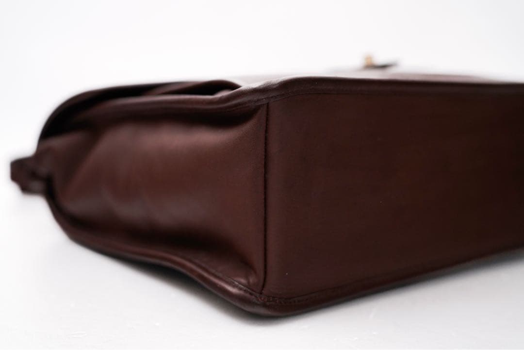 バッグ COACH 5266 Leather Satchel Shoulder Bag