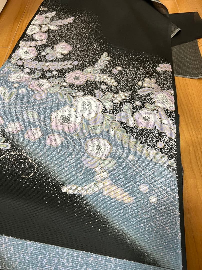 未仕立品 ポリエステル付下げ反物 夏物