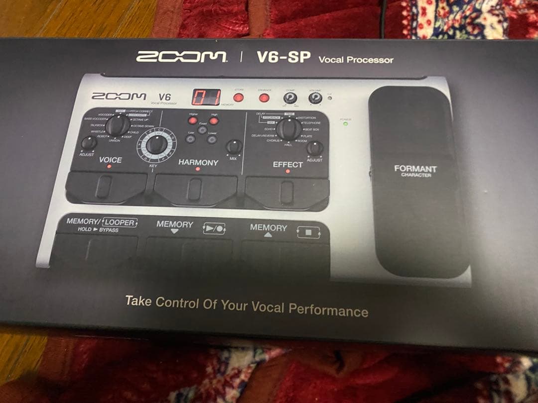 【動作チェックのみの超美品】zoom V6-SP ボーカルエフェクター