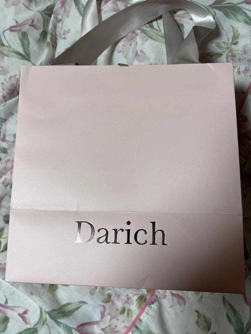 Darich ダーリッチ キルティングパールスクエアミニバッグ ブラック