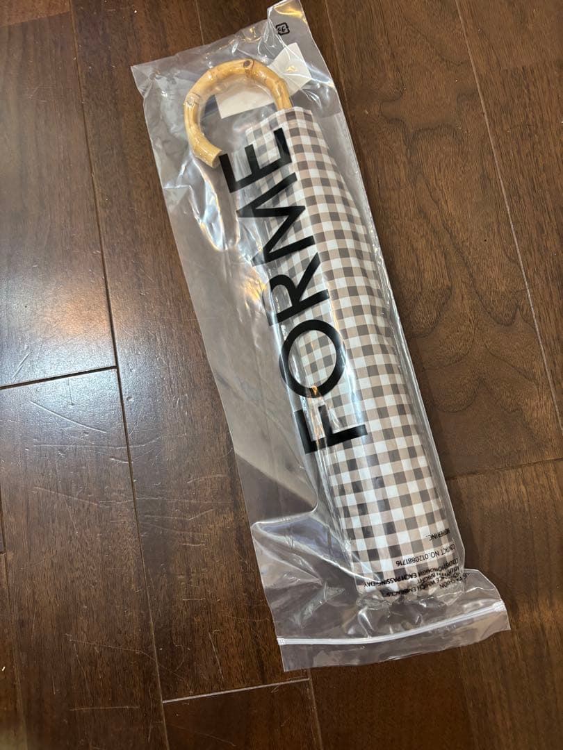 FORME チェック柄 折りたたみ傘ブラウンチェック★新品★ 東原亜希