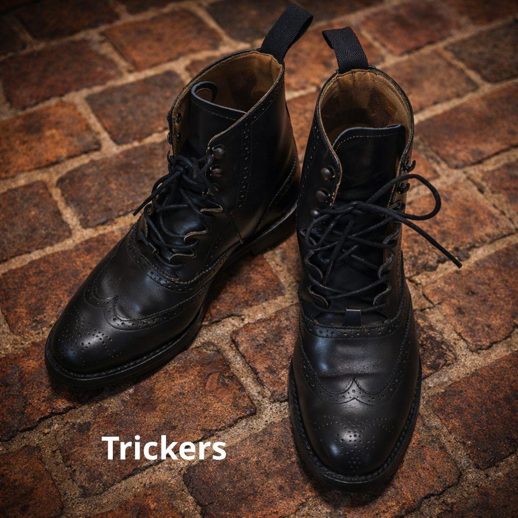 メ*a様 【1月中まで】Trickers 8-1/2-5 ブラック ウィングチッ