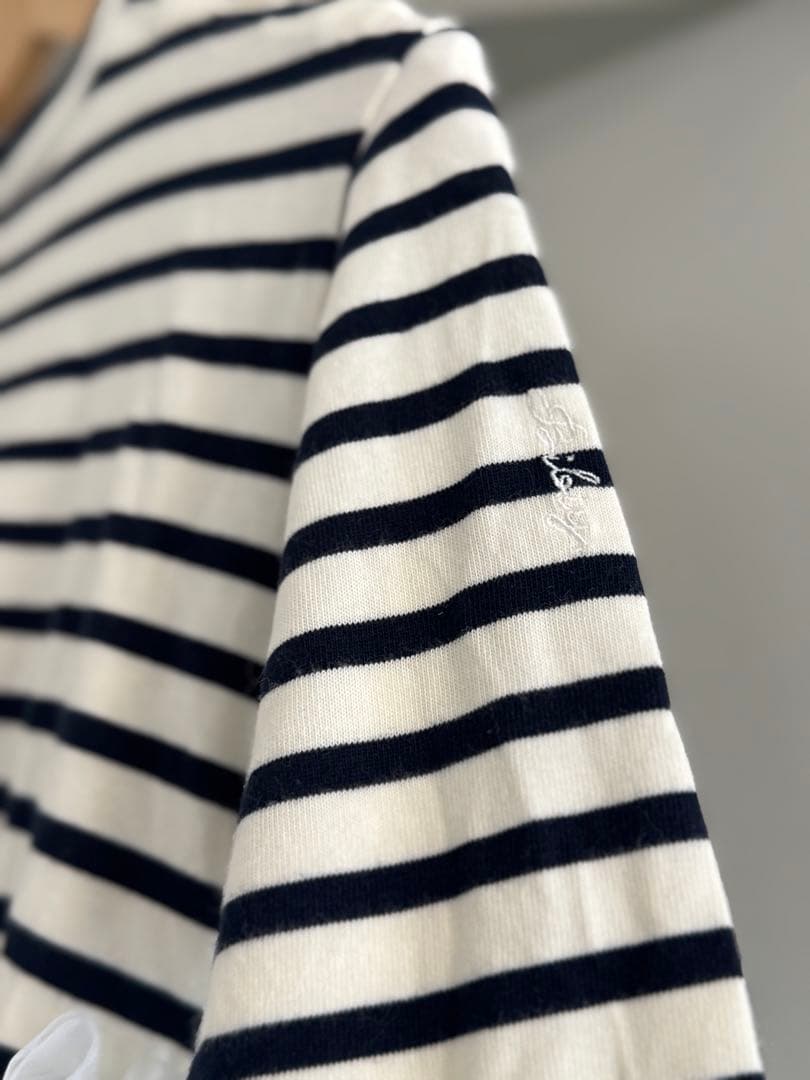 Bibiy ビビィ　ストライプ　チュール　フリル　カットソー　フリーサイズ