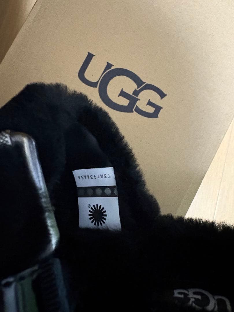 アグ バックレス サンダル 黒 新品レディース