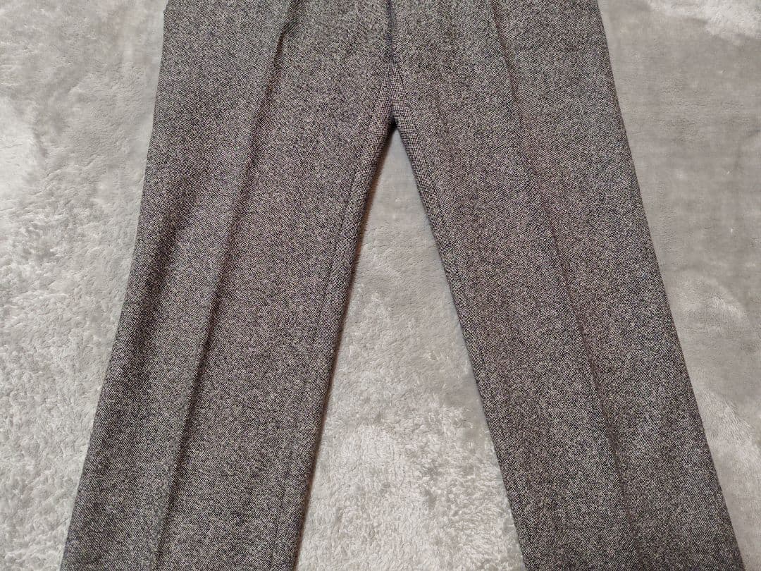 INCOTEX スラックス ツイード風 グレー 46 スリムフィット 秋冬