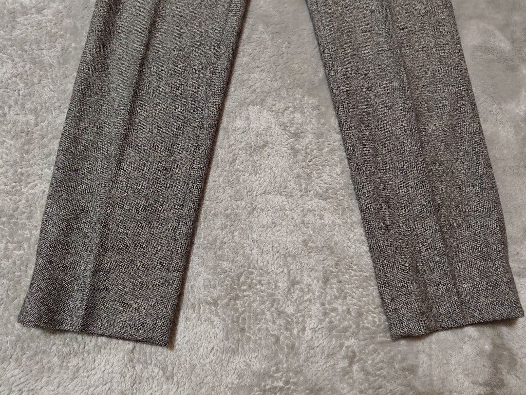 INCOTEX スラックス ツイード風 グレー 46 スリムフィット 秋冬