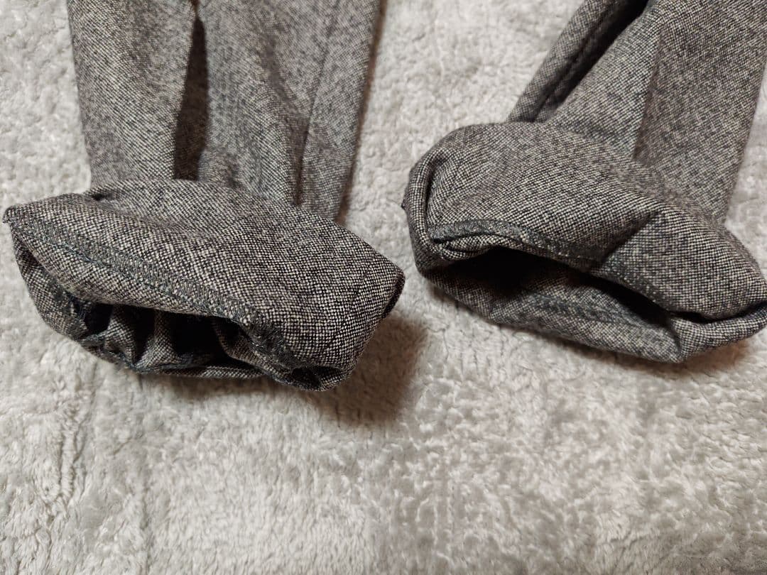 INCOTEX スラックス ツイード風 グレー 46 スリムフィット 秋冬