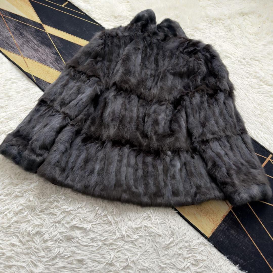 タグ付き/定価25万 総丈80/希少カラー ロリス ファーコート 軽量 毛皮XL