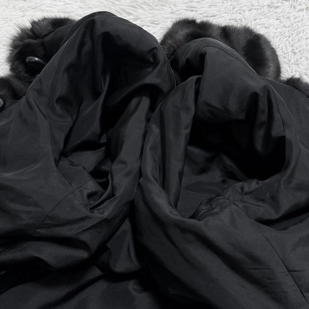 タグ付き/定価25万 総丈80/希少カラー ロリス ファーコート 軽量 毛皮XL