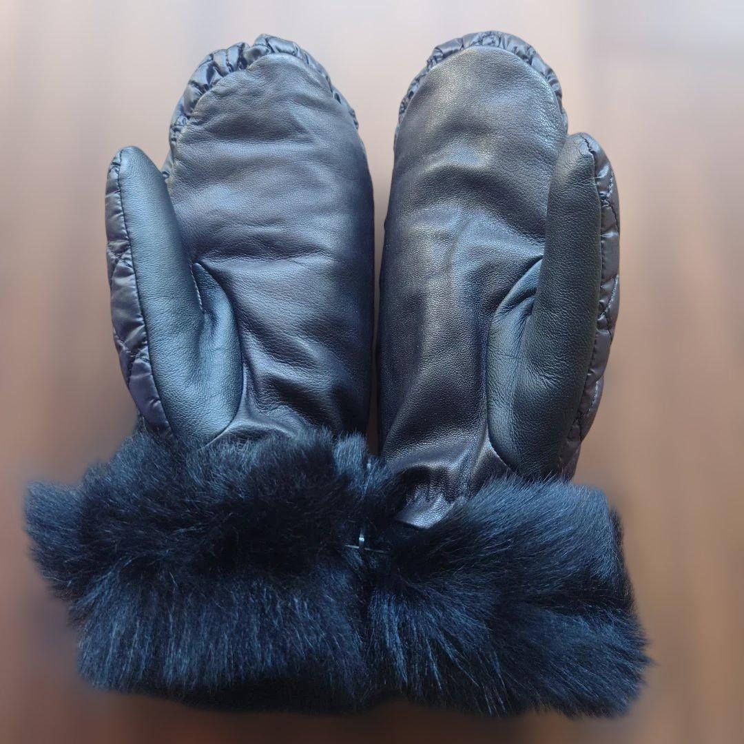 UGG アグ レディース手袋 グローブ ミトン キルティング ブラック 黒