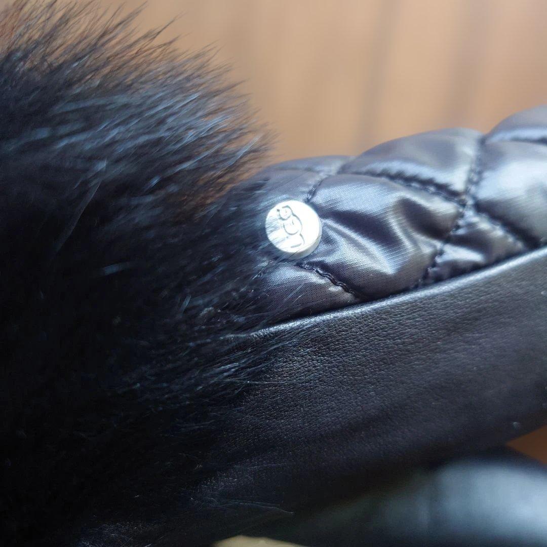 UGG アグ レディース手袋 グローブ ミトン キルティング ブラック 黒