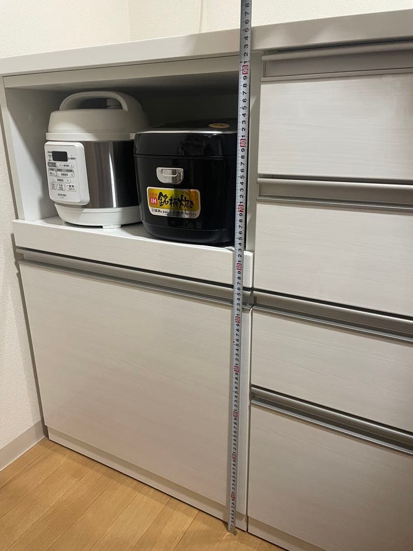 【yso♡様、観覧お願い致します】ニトリ　キッチンカウンター　食器棚　180cm