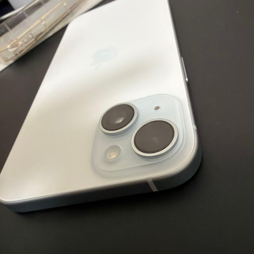 Apple iPhone 15 plus ブルー 美品　本体 87%