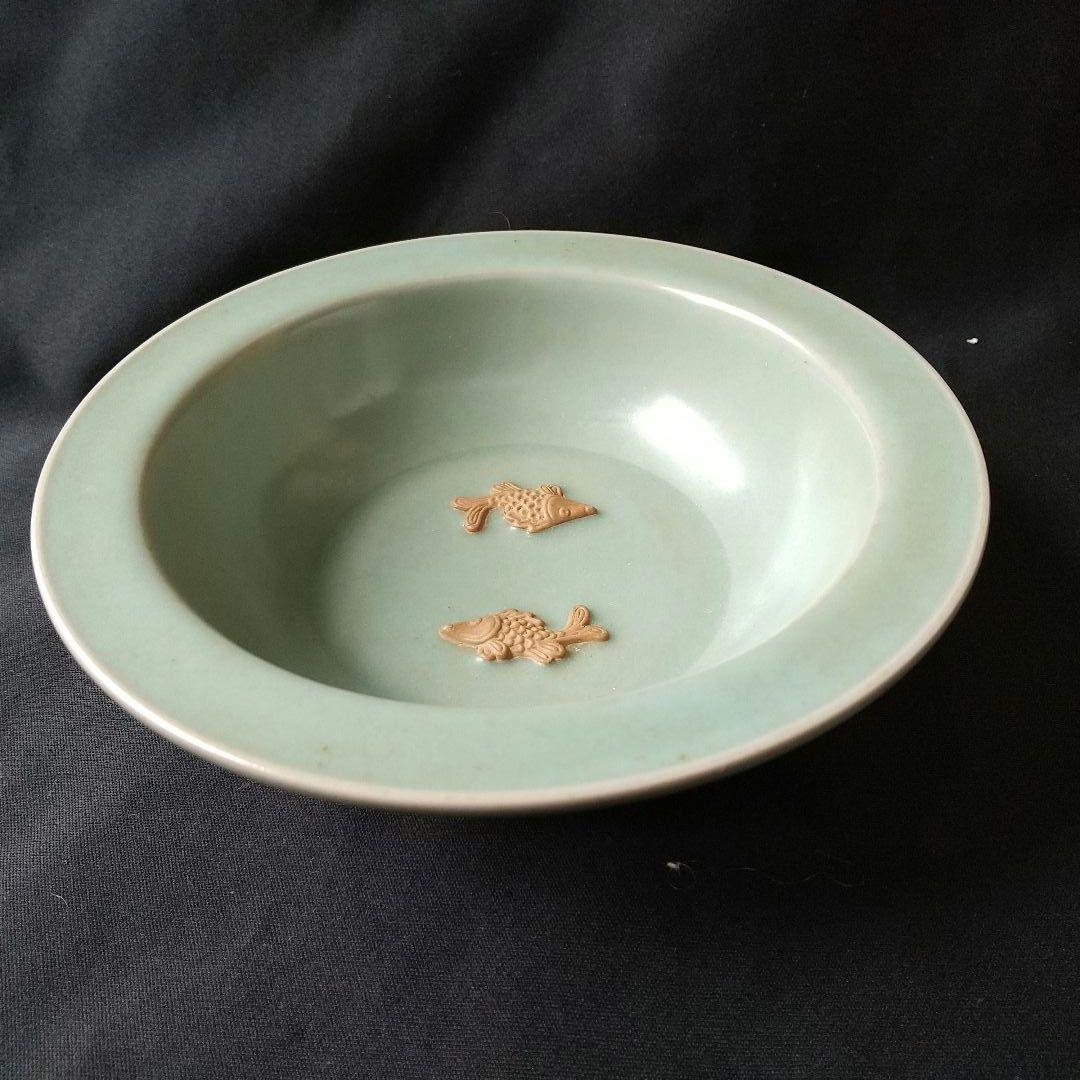 中国 龍泉窯 皿 元時代 骨董 茶道具