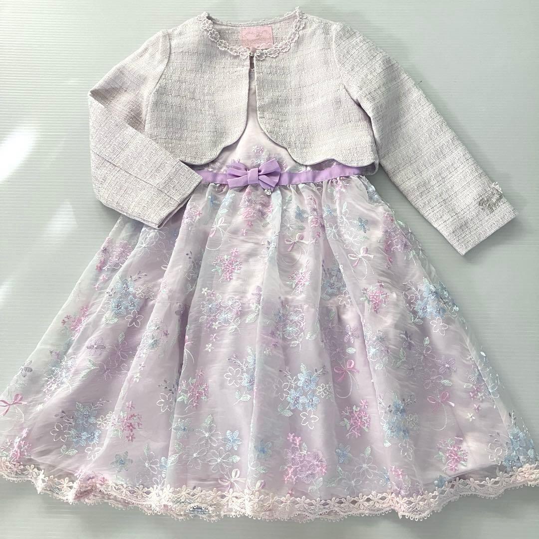 メゾピアノ　ボレロ　ワンピース　アンサンブル　フォーマル　現行品　120