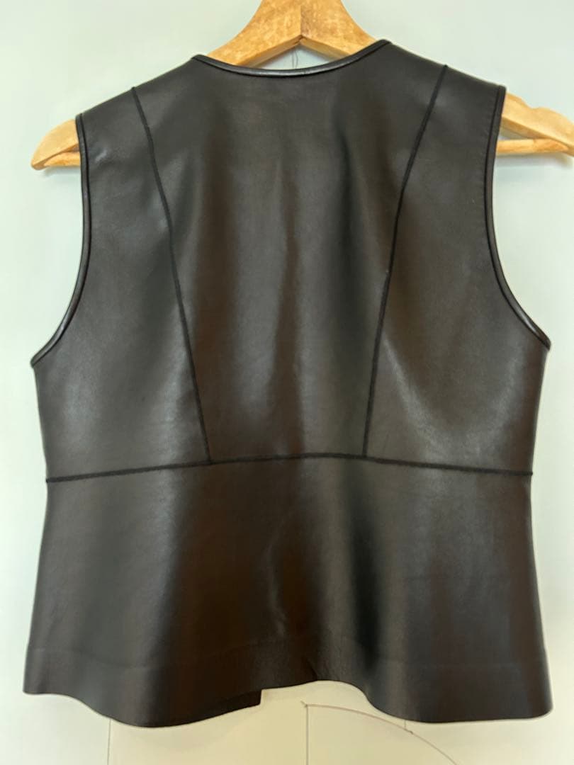 お値下げ！bacca ブラック　レザーベスト　エディション