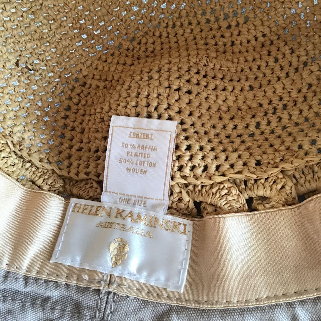 ヘレンカミンスキー、麦わら帽子、ラフィア×綿、