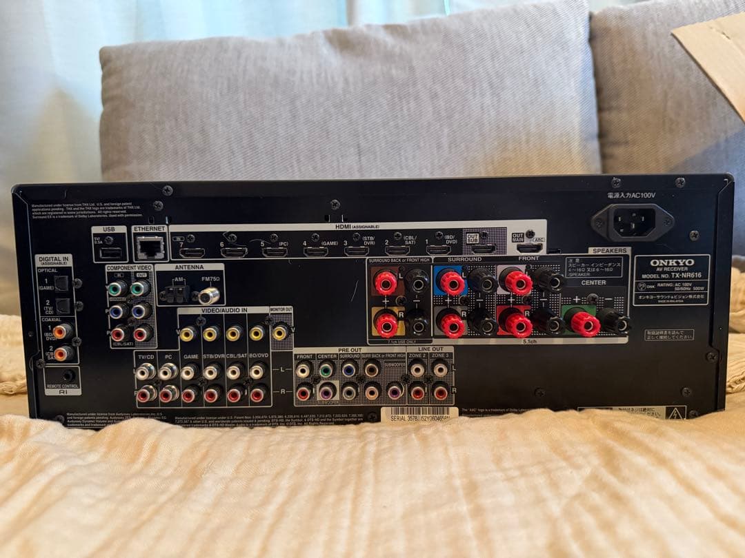 アンプ ONKYO TX-NR616