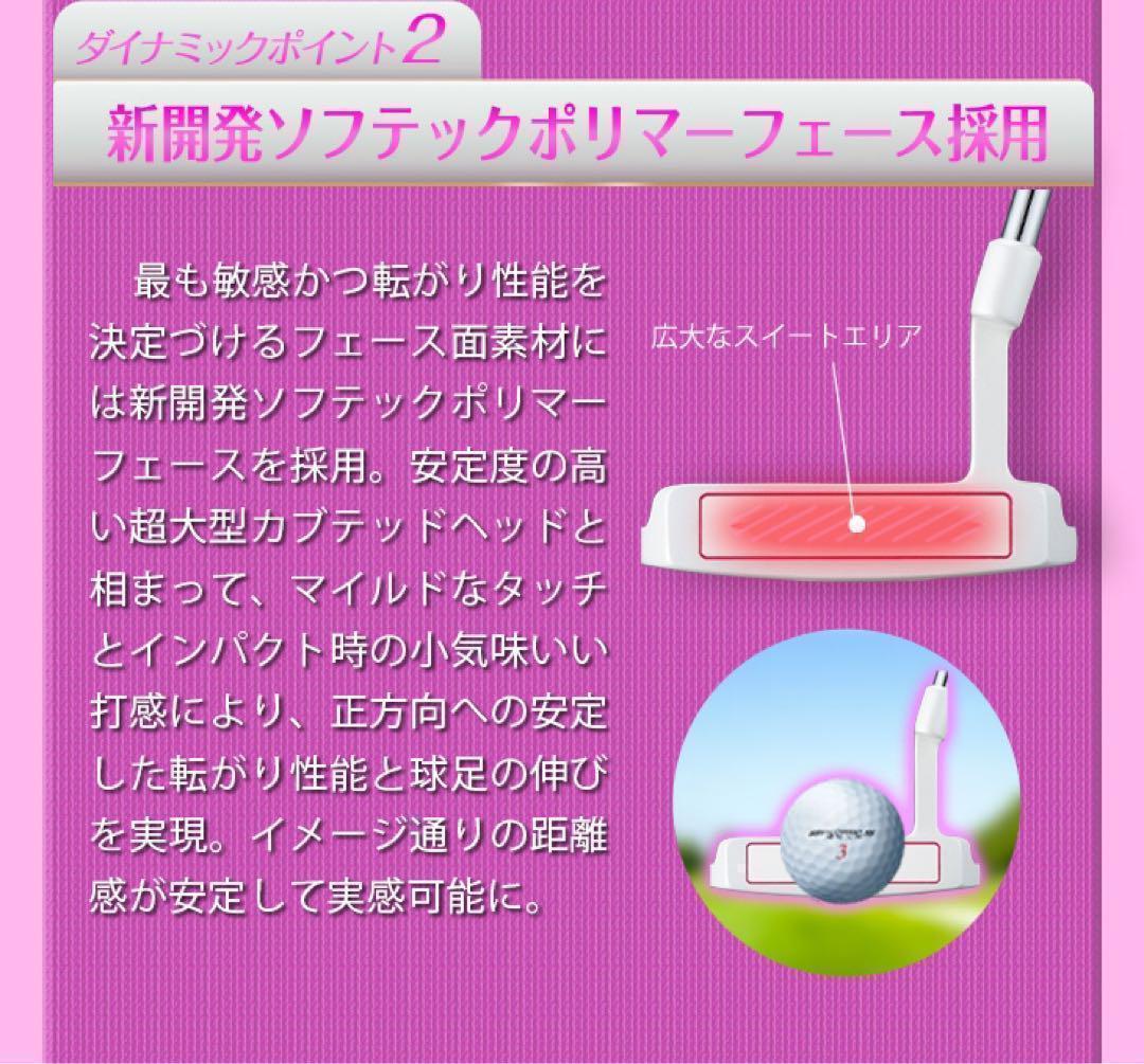 【新型誕生】極太グリップと大型ヘッドの安定感抜群♥ ダイナミクス レディスパター