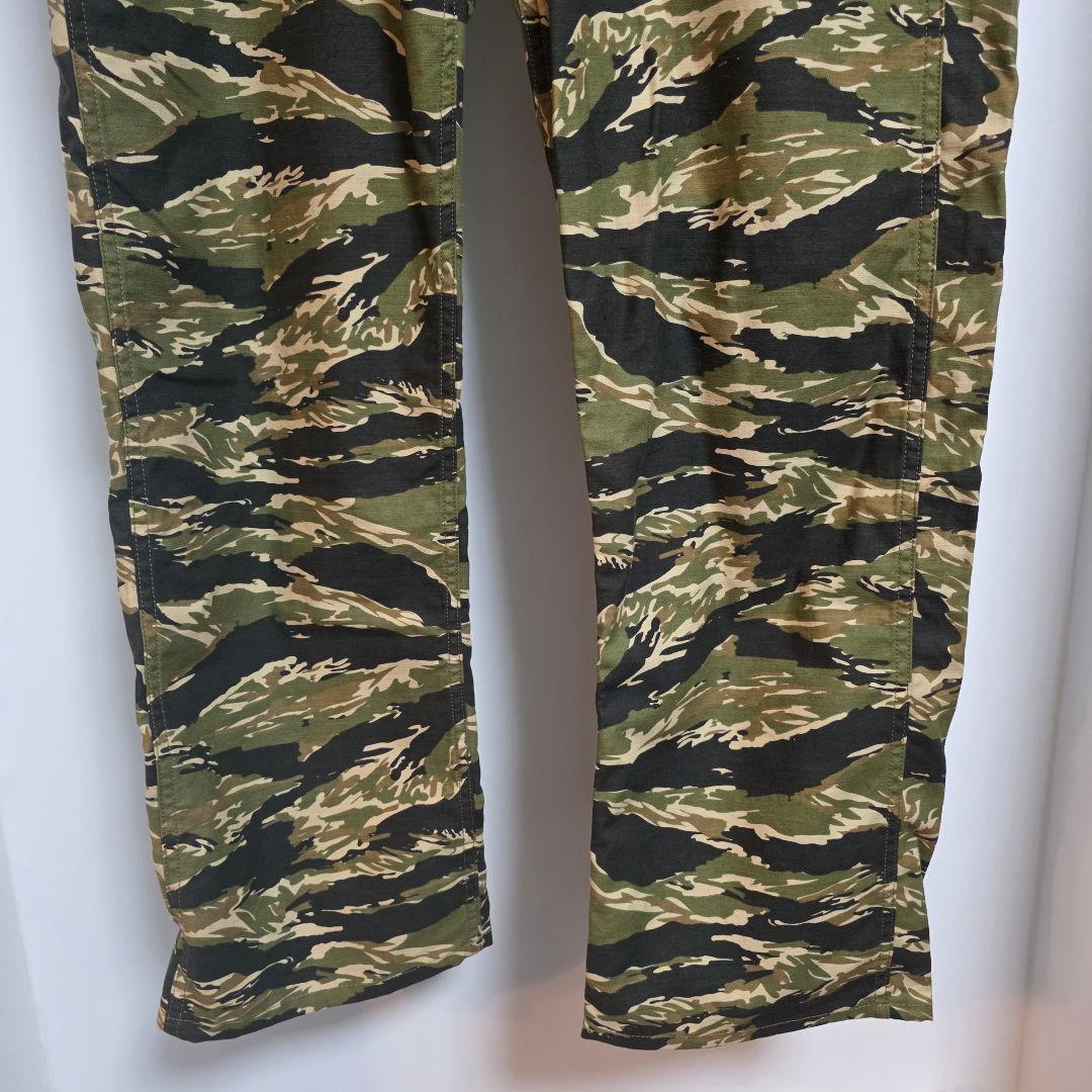 美品 フェローズ 36 タイガーカモ ベイカーパンツ カーゴパンツ 軍 迷彩