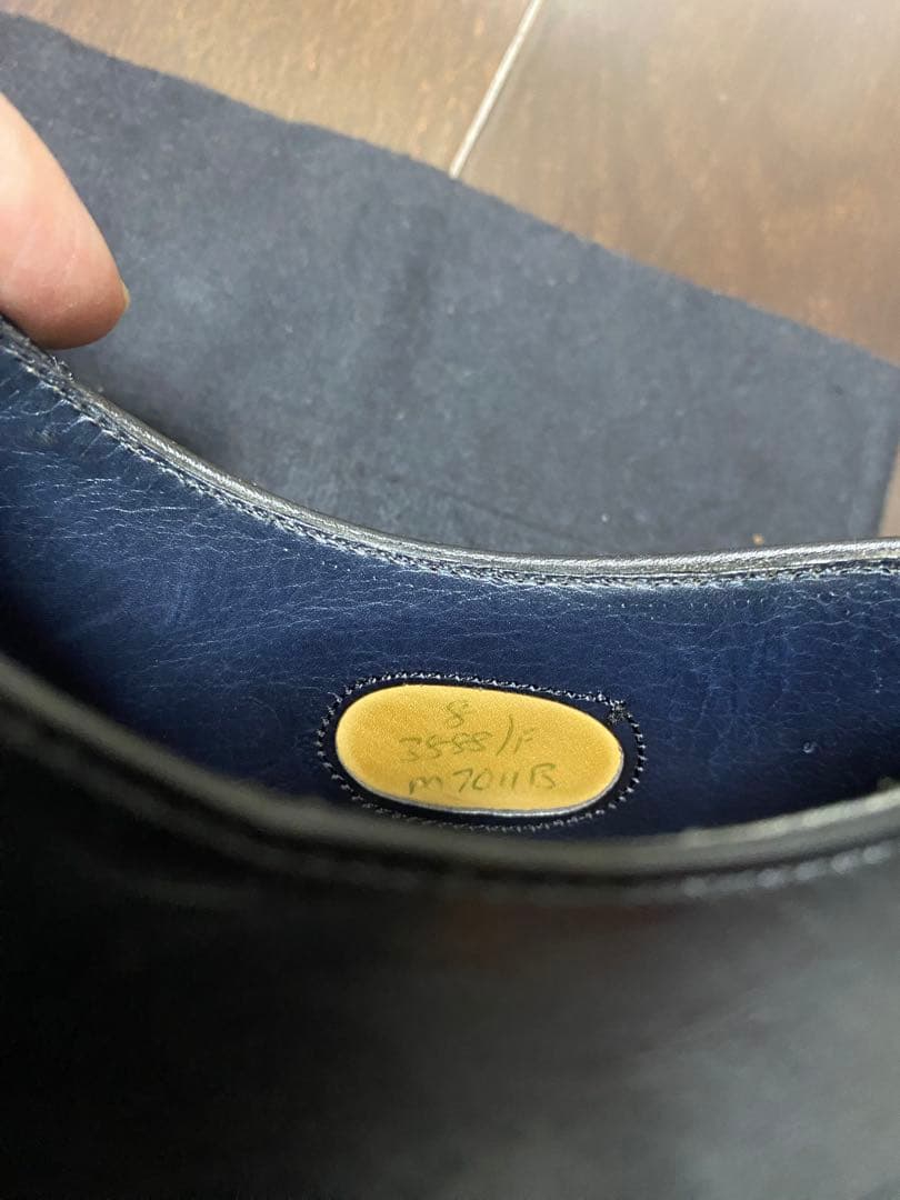 CHEANEY×TOMORROWLAND UK8 ブラックレザー ドレスシューズ