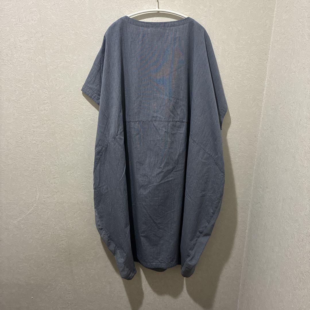 センソユニコ 芽風 m-mefu ロングワンピース アシンメトリー コクーン