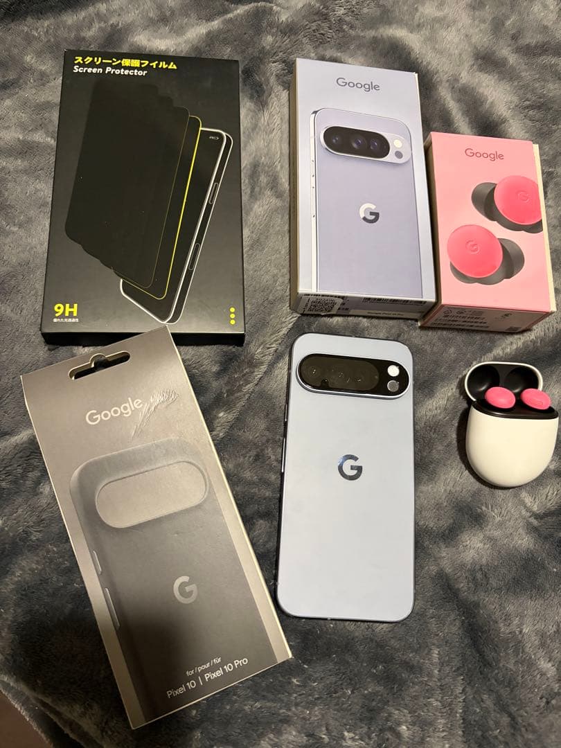 Pixel10 Pro moonstone256 BUDS Pro2 純正ケース