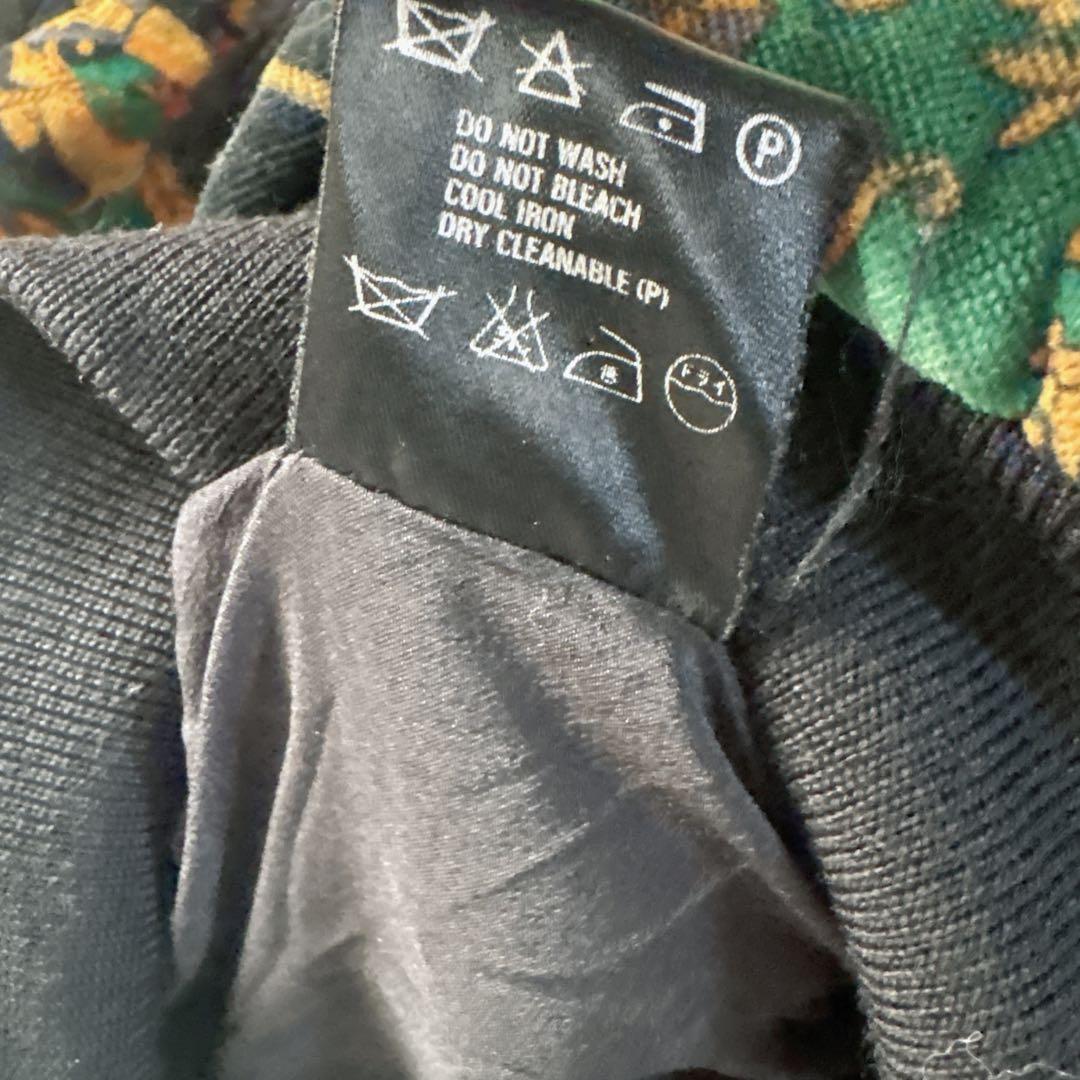 ESCADA ヴィンテージ ベロア　総柄ブルゾン スカーフ柄　綿混　ドイツ製