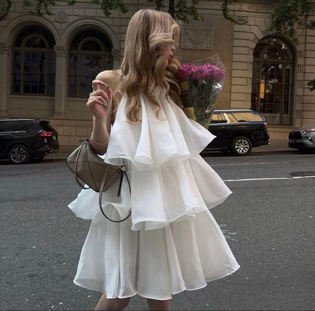 THE TOÉ Hesiod Frills Dress Sサイズ