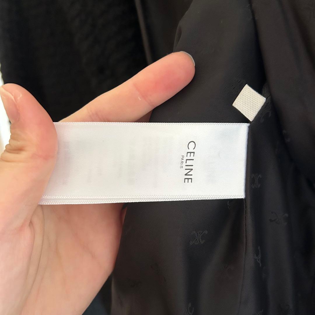 引越しの為値下げしますCELINE ツイードジャケット　ブラック　38